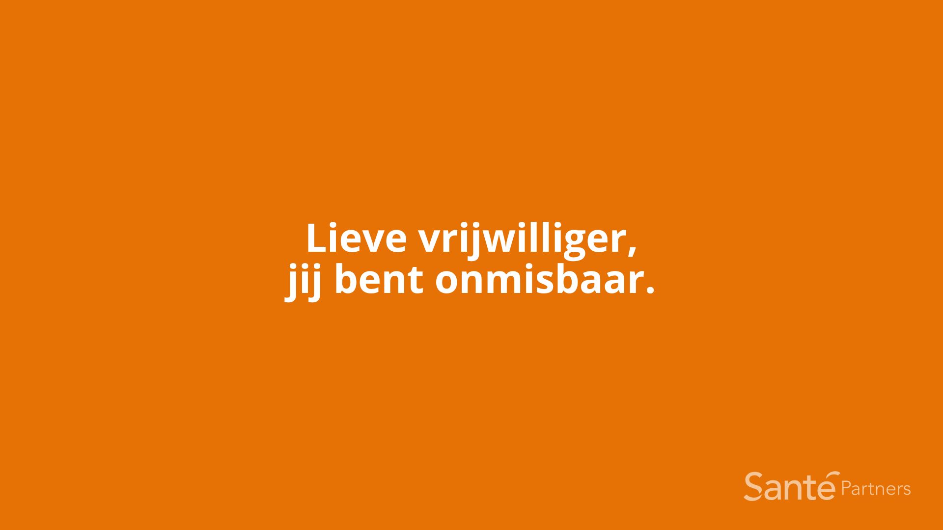 Een ode aan onze vrijwilligers