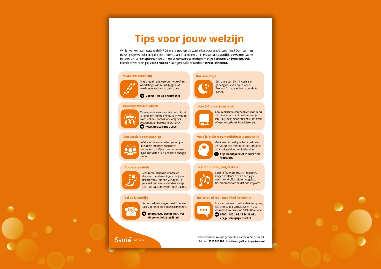 Tips voor jouw welzijn